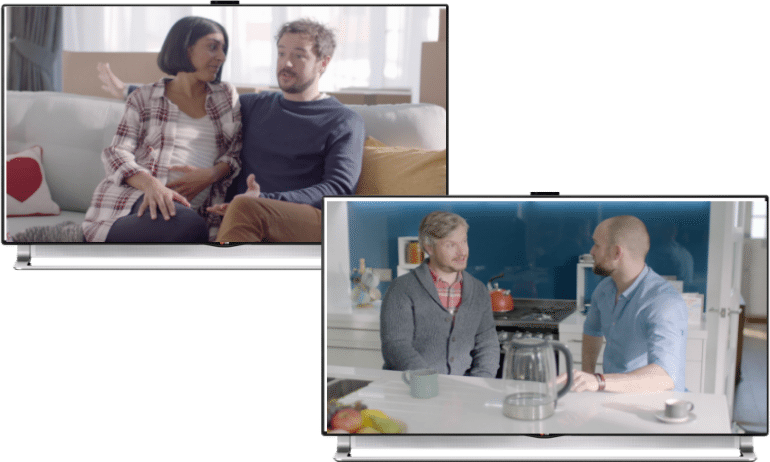 eBay Sky Adsmart adverts on a TV